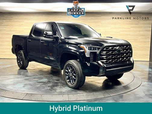 Midnight Black Metallic 2024 Toyota Tundra Hybrid Platinum