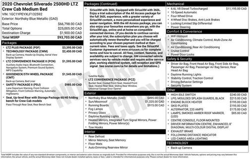 Northsky Blue Metallic 2020 Chevrolet Silverado 2500 LTZ