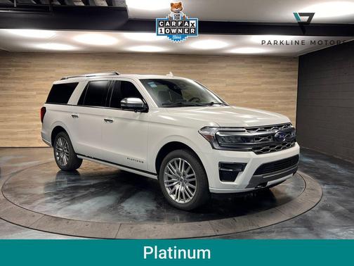 Star White Metallic Tri-Coat 2023 Ford Expedition Max Platinum