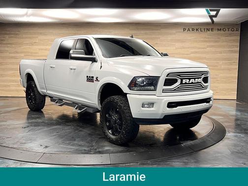 Bright White Clearcoat 2018 RAM 3500 Laramie Mega Cab 4x4 6'4' Box