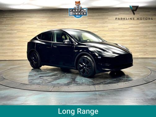 Solid Black 2025 Tesla Model Y Long Range Dual Motor All-Wheel Drive