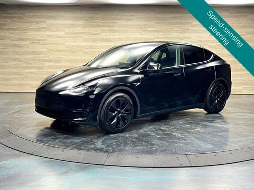 Solid Black 2025 Tesla Model Y Long Range Dual Motor All-Wheel Drive