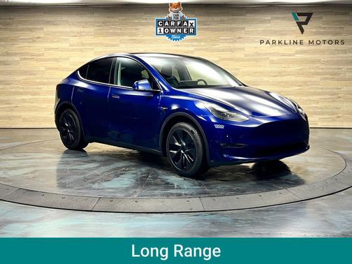 Deep Blue Metallic 2025 Tesla Model Y Long Range Dual Motor All-Wheel Drive