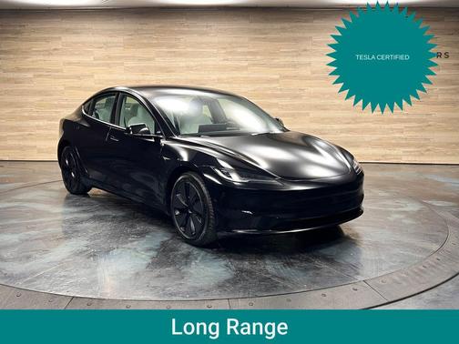 Black 2025 Tesla Model 3 Long Range