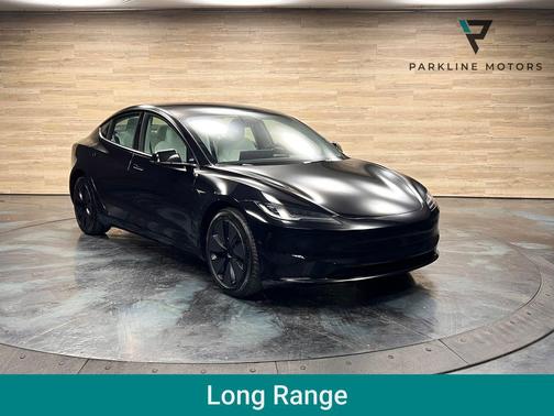 Black 2025 Tesla Model 3 Long Range