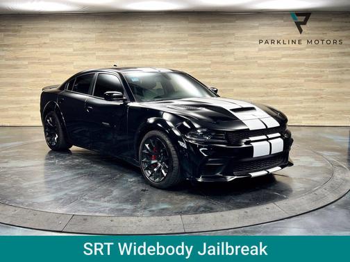 Pitch Black Clearcoat 2023 Dodge Charger SRT Hellcat Widebody Jailbreak