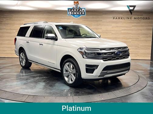 Star White Metallic Tri-Coat 2024 Ford Expedition Max Platinum