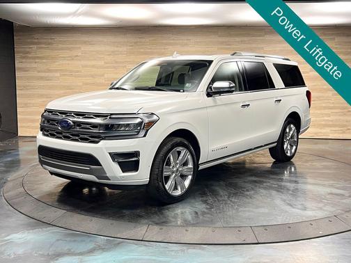 Star White Metallic Tri-Coat 2024 Ford Expedition Max Platinum