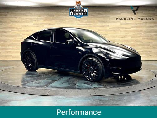 Solid Black 2025 Tesla Model Y Performance Dual Motor All-Wheel Drive