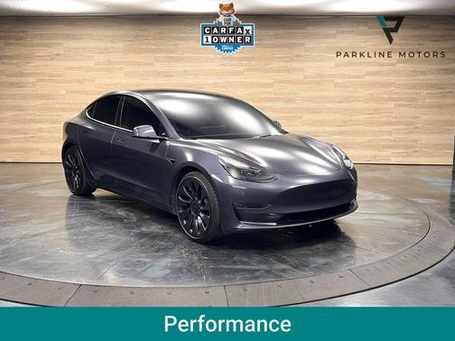 Gray 2023 Tesla Model 3 Performance