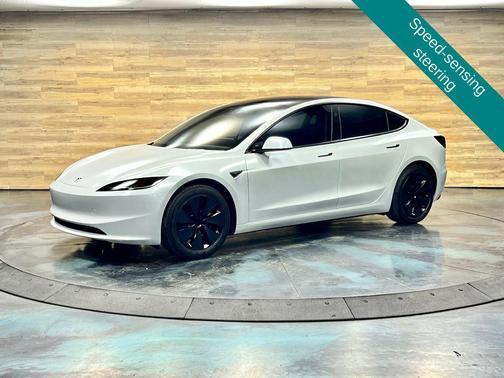 Pearl White Multi-Coat 2025 Tesla Model 3 Long Range