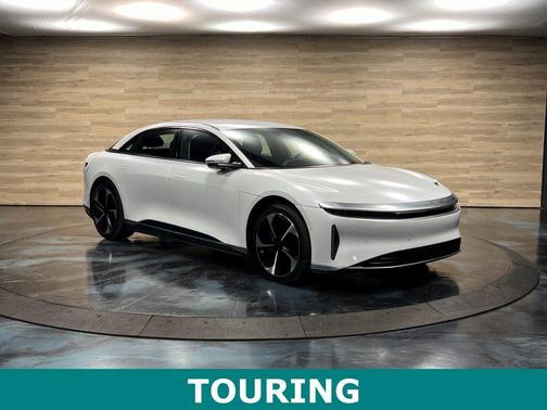 Stellar White Metallic 2025 Lucid Air Touring