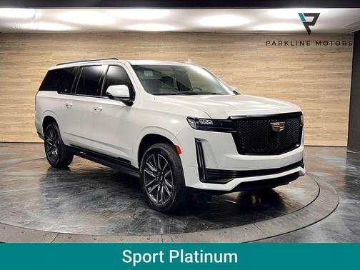 Crystal White Tricoat 2022 Cadillac Escalade ESV Sport Platinum