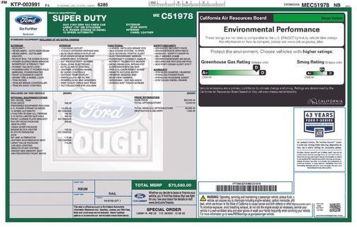 Star White Metallic Tri-Coat 2021 Ford F-350 Lariat