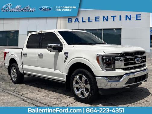 Star White Metallic Tri-Coat 2023 Ford F-150 Lariat