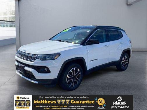 Bright White Clearcoat 2022 Jeep Compass Limited