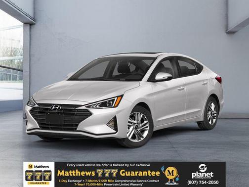 Quartz White Pearl 2019 Hyundai ELANTRA SEL