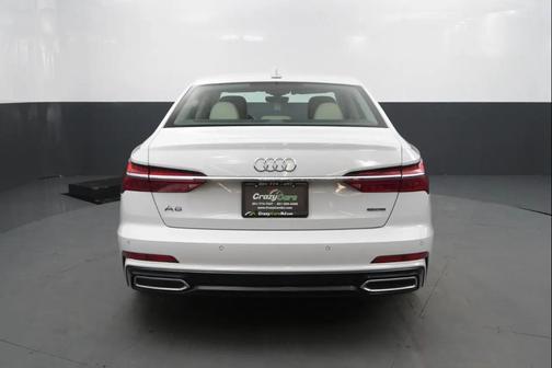 White 2019 Audi A6 55 Premium Plus