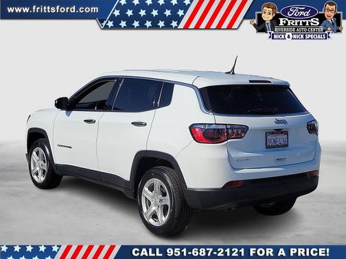 Bright White Clearcoat 2023 Jeep Compass Sport