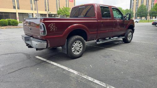 Burgundy 2012 Ford F-250 Lariat