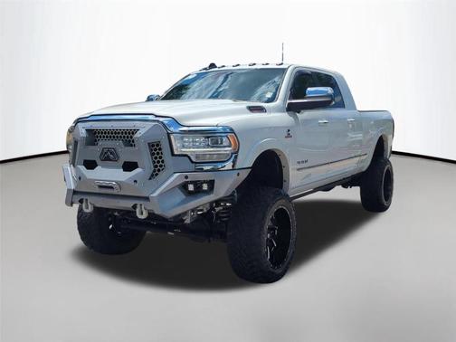 Pearl White 2020 RAM 3500 Limited Mega Cab 4x4 6'4' Box