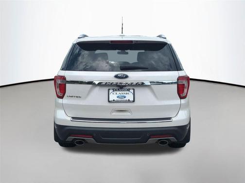 White Platinum Metallic Tri-Coat 2018 Ford Explorer Limited