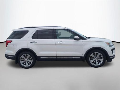 White Platinum Metallic Tri-Coat 2018 Ford Explorer Limited