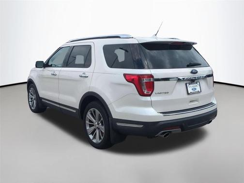 White Platinum Metallic Tri-Coat 2018 Ford Explorer Limited