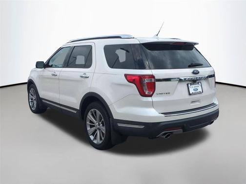 White Platinum Metallic Tri-Coat 2018 Ford Explorer Limited