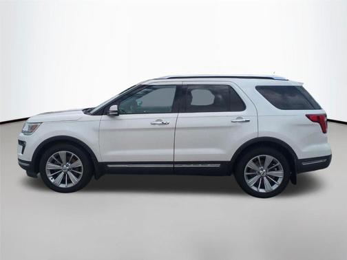 White Platinum Metallic Tri-Coat 2018 Ford Explorer Limited
