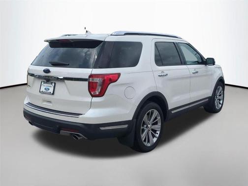 White Platinum Metallic Tri-Coat 2018 Ford Explorer Limited