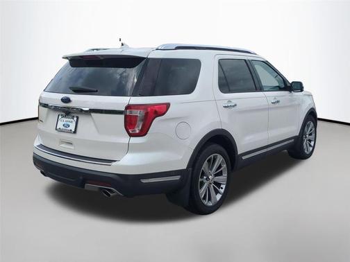 White Platinum Metallic Tri-Coat 2018 Ford Explorer Limited