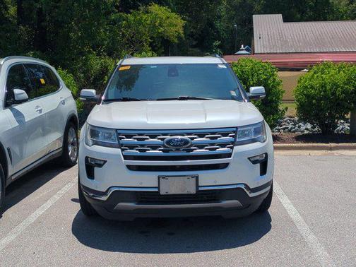 White Platinum Metallic Tri-Coat 2018 Ford Explorer Limited