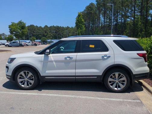 White Platinum Metallic Tri-Coat 2018 Ford Explorer Limited