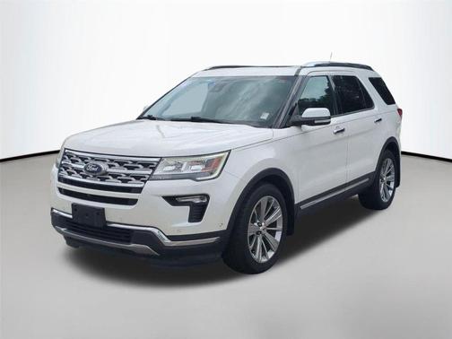 White Platinum Metallic Tri-Coat 2018 Ford Explorer Limited