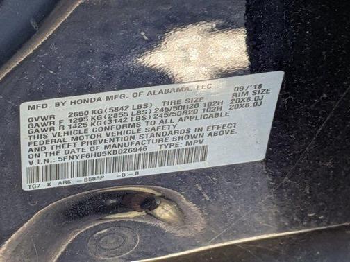 2019 Honda Pilot Elite