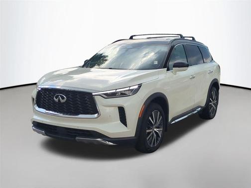 Majestic White/Black Obsidian 2022 INFINITI QX60 AUTOGRAPH