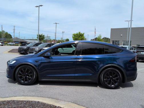 Deep Blue Metallic 2022 Tesla Model X Plaid Tri Motor All-Wheel Drive