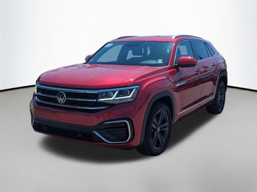 Aurora Red Metallic 2022 Volkswagen Atlas Cross Sport 3.6L V6 SEL R-Line