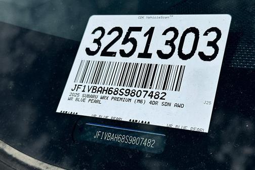 2025 Subaru WRX Premium