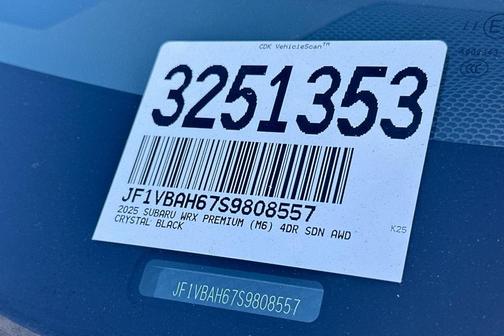 2025 Subaru WRX Premium