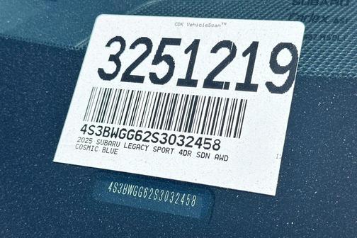 2025 Subaru Legacy Sport
