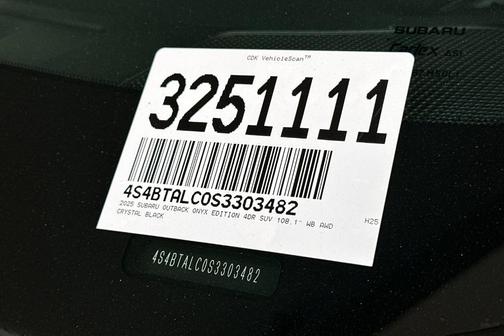 2025 Subaru Outback Onyx Edition
