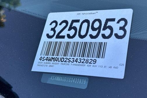 2025 Subaru Ascent Touring