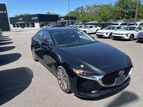 Jet Black Mica 2025 Mazda Mazda3 FWD w/Preferred Package