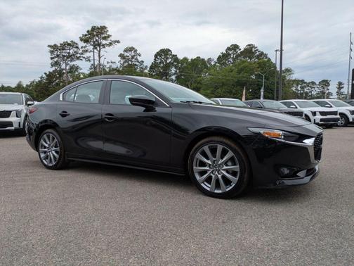 Jet Black Mica 2025 Mazda Mazda3 FWD w/Preferred Package