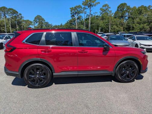 Radiant Red Metallic 2025 Honda CR-V Hybrid Sport Touring