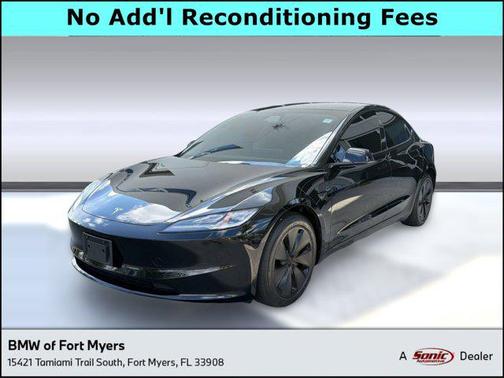 Black 2025 Tesla Model 3 Long Range