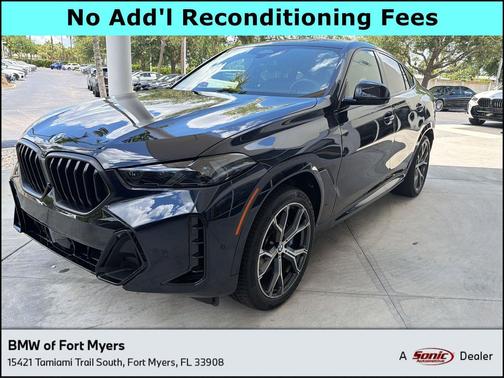 Carbon Black Metallic 2025 BMW X6 xDrive40i