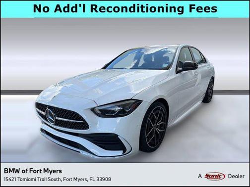 White 2022 Mercedes-Benz C-Class Sedan